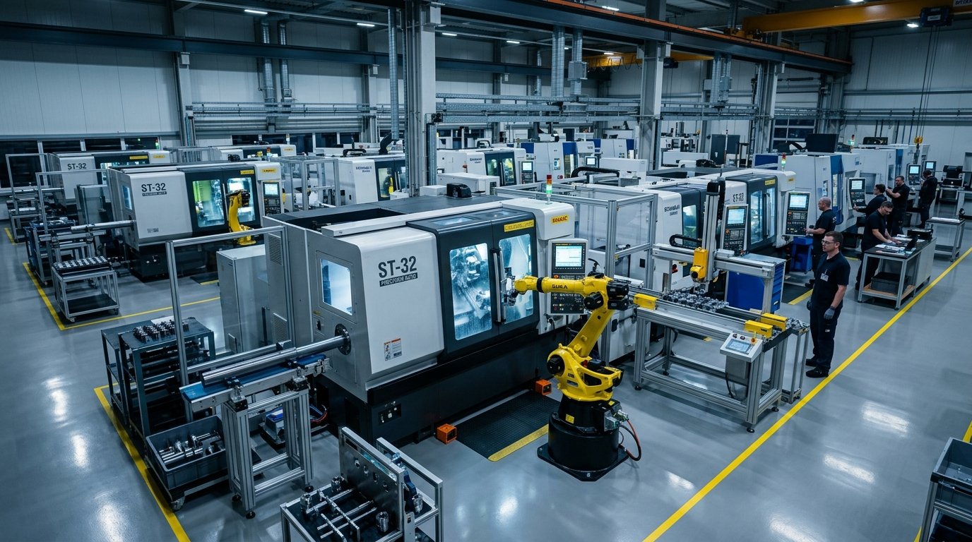 High-Precision CNC Manufacturing Facility